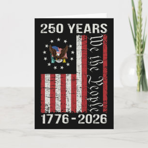 Carte 250e anniversaire États-Unis 250 ans d'Amérique Pa