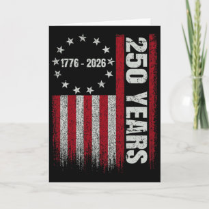 Carte 250e anniversaire États-Unis 250e Drapeau américai