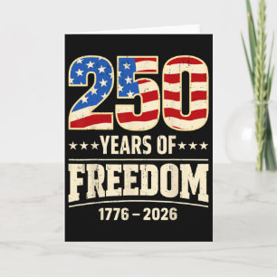 Carte 250e anniversaire États-Unis 4 juillet Patriotique