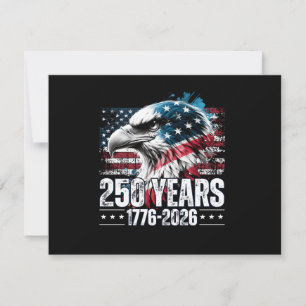 Carte 250e anniversaire États-Unis Anniversaire Manches