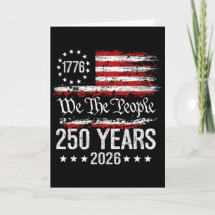 Carte 250e anniversaire États-Unis Drapeau américain 250
