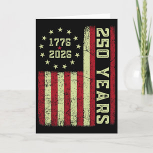 Carte 250e anniversaire États-Unis Drapeau américain pat