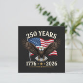 Carte 250e anniversaire USA (Debout devant)