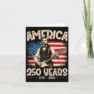 Carte 250e anniversaire Usa 16e président 250 ans 4e