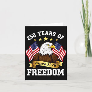 Carte 250e anniversaire USA aigle patriotique 250 ans