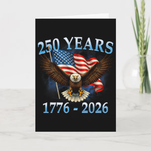 Carte 250e anniversaire Usa aigle patriotique 250e Indép