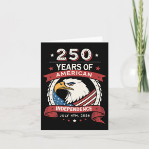 Carte 250e Fête des Etats-Unis - 250 Ans De L'Inde Améri