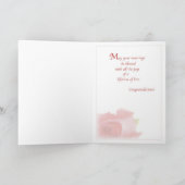 Carte 2596 L'amour est Patient Roses Rouges, Mariage (Intérieur)