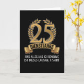 Carte 25 ans Employés Société Célébration Société (Fleur jaune)