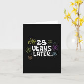Carte 25 Ans plus tard Mème de carte, 25 Anniversaire, 2 (Fleur jaune)