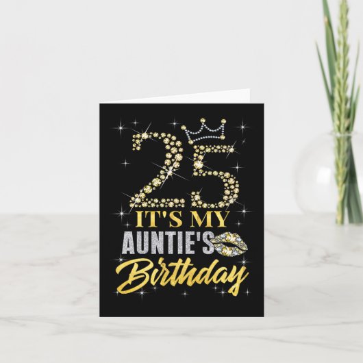 Carte 25 C'Est Mes Soeurs Anniversaire Couronne Joyeux 2 (Devant)