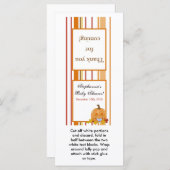 Carte 25 Lollipop Topper Automne Citrouille Baby (Devant / Derrière)