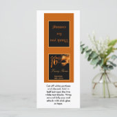 Carte 25 Lollipop Topper Sweet 16 Orange Black (Debout devant)