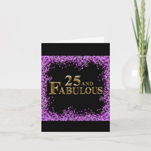 Carte 25e anniversaire (Devant)