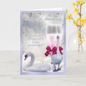 Carte 25e anniversaire - Anniversaire de l'argent (Fleur jaune)