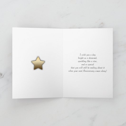 Carte 25e anniversaire avec feux d'artifice et bulles (Intérieur)