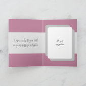 Carte 25e anniversaire d'argent ajouter des noms lavande (Intérieur)