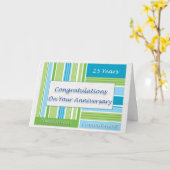 Carte 25e anniversaire de l'employé (Fleur jaune)