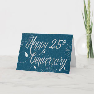 Carte 25e anniversaire de l'employé - Texte Tourbillonna