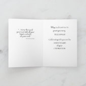 Carte 25e anniversaire de l'Ordination Croix Hôte, prêtr (Intérieur)