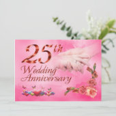 Carte 25e anniversaire de mariage (Debout devant)