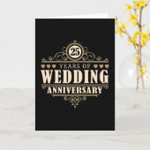Carte 25e anniversaire de mariage (Fleur jaune)