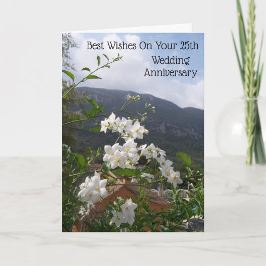 Carte 25e anniversaire du Mariage (Devant)