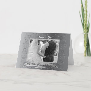 Carte 25e anniversaire du Mariage