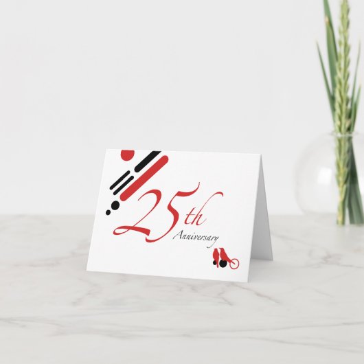 Carte 25e anniversaire (mod birds) (Devant)