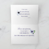 Carte 25e Jubilé de Nun Aquarelle-Look Floral Bannière (Intérieur)