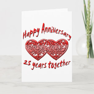 Carte 25ème. Anniversaire