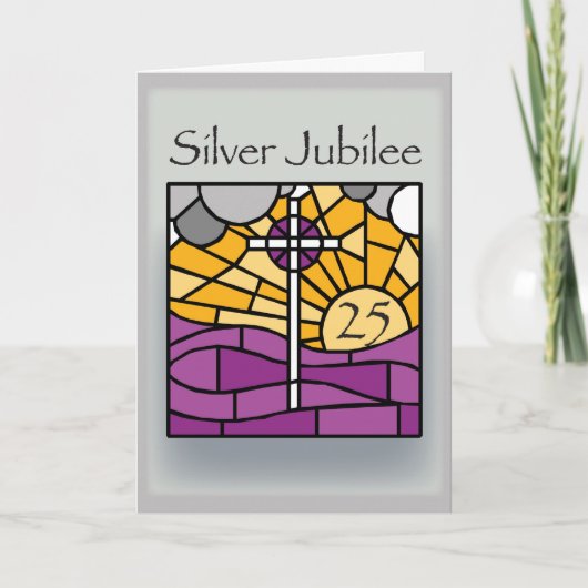 Carte 25ème anniversaire de 2681 félicitations, Relgious (Devant)