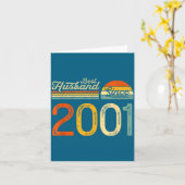 Carte 25th Wedding Anniversary Husband Since Artwork (Fleur jaune)