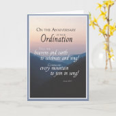 Carte 2687 Anniversary of Ordination (Fleur jaune)
