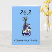 Carte 26.2 Félicitations au marathon (Fleur jaune)