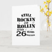 Carte 26e anniversaire - 26 ans Couples (Fleur jaune)