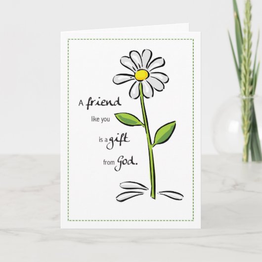 Carte 2703 Don d'ami de Dieu Anniversaire (Devant)