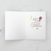 Carte 2709 Premier anniversaire de l'ours-grand-fille (Intérieur)