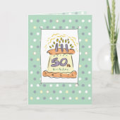 Carte 2718 50e gâteau d'anniversaire (Devant)