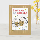 Carte 2719 Joyeux Anniversaire (Fleur jaune)