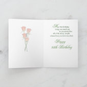 Carte 2723 Joyeux 95e anniversaire Rose orange (Intérieur)