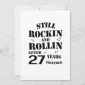 Carte 27e anniversaire - 27 ans Couples (Devant)