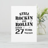 Carte 27e anniversaire - 27 ans Couples (Debout devant)