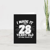Carte 28 Ans Mème Sarcastique vieux drôle 28ème annivers (Devant)