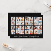 Carte 28 Photo Collage Ajoutez Votre Propre Appartement  (Devant/Arrière en situation)