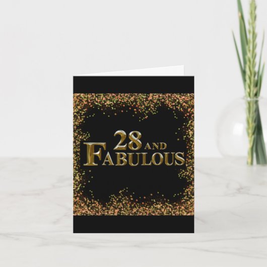 Carte 28e anniversaire  (Devant)