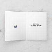 Carte 28e anniversaire de cupcakes personnalisés (Intérieur)