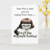 CARTE **29 ET L'HUMOUR D'ANNIVERSAIRE AU-DESSUS DE LA CO (Fleur jaune)