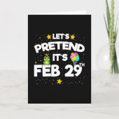 Carte 29 fév Jour du baut Faisons semblant Année du baut (Devant)