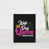 Carte 29 févr. Jour bissextile Reine Année bissextile An (Devant)